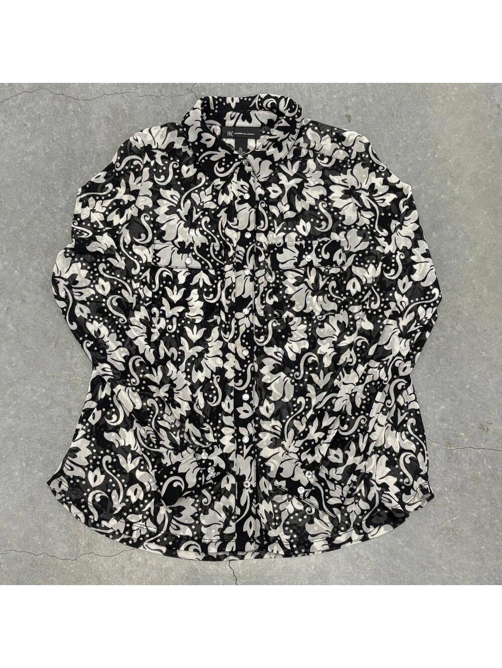 INC International Concepts Floral Blouse